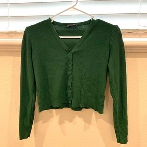 green brandy melville shannon cardigan sweater